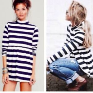 Free People striped babydoll tunic